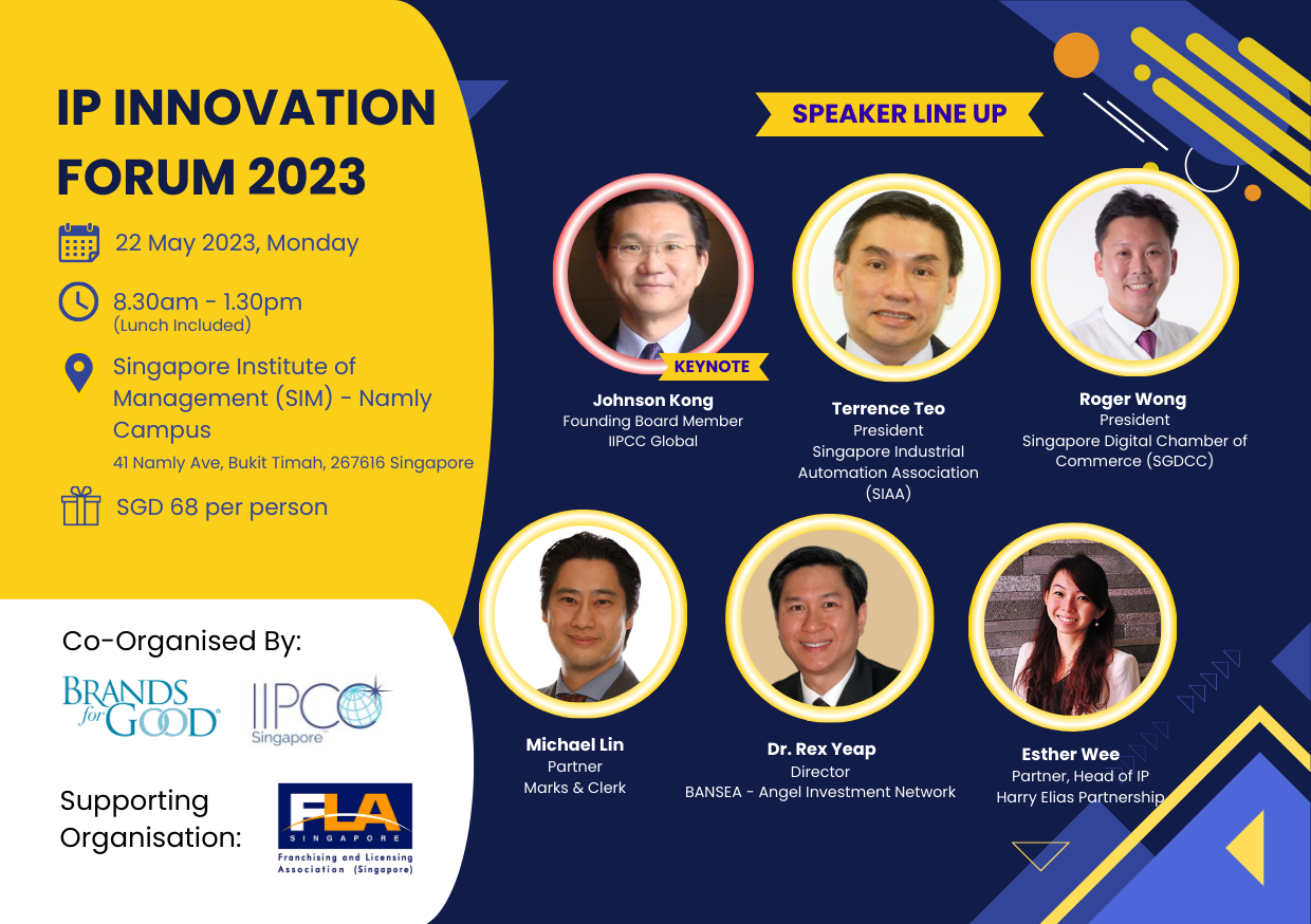 IP Innovation Forum 2023 on 22 May 2023 (Use Code 